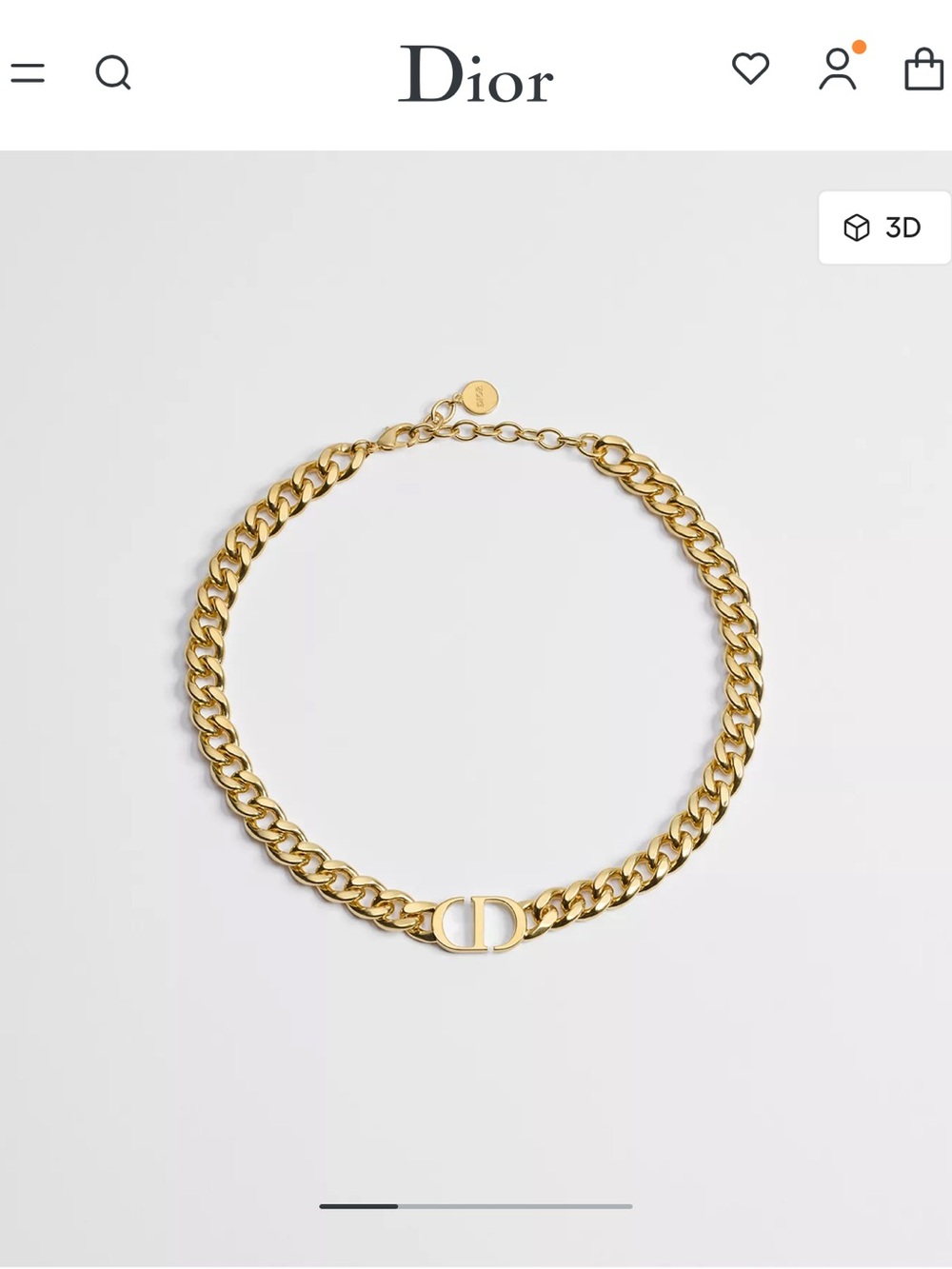 DIOR 30 Montaigne Short Necklace